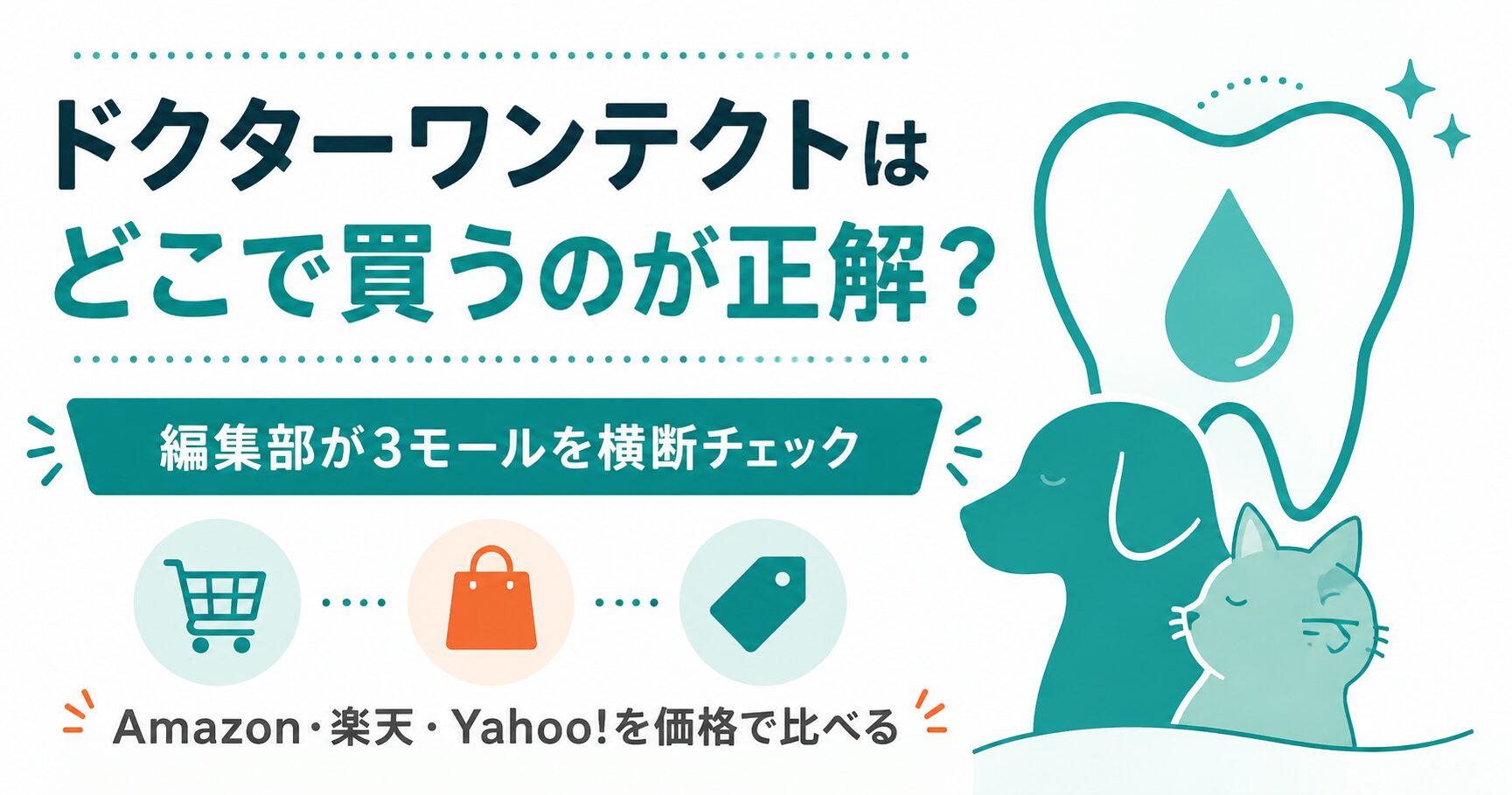 ドクターワンテクトをどこで買うか比較する図解
