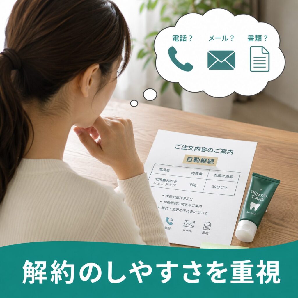 解約のしやすさ